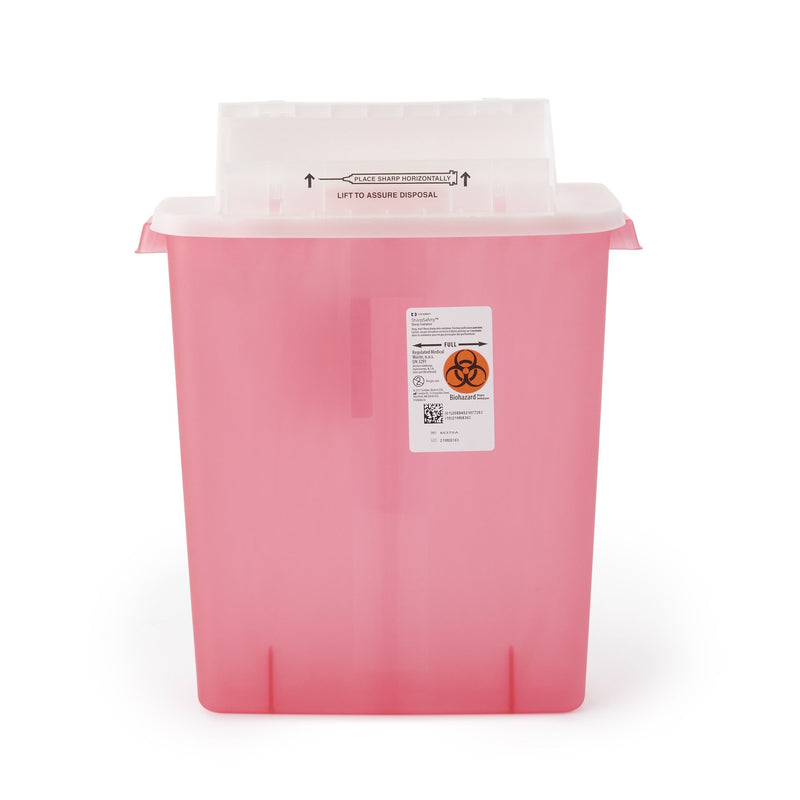 SHARPSTAR™ IN-ROOM™ MULTI-PURPOSE SHARPS CONTAINER, 3 GALLON, 16½ X 13¾ X 6 INCH, SOLD AS 10/CASE CARDINAL 8537SA