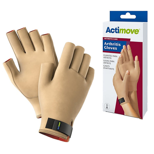 Actimove® Compression Gloves, Beige, Medium, 1/Pr