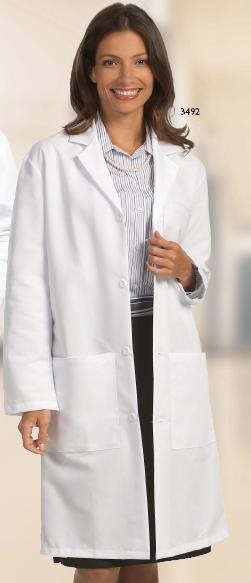 Unisex Lab Coat, Small, White, 1/EA