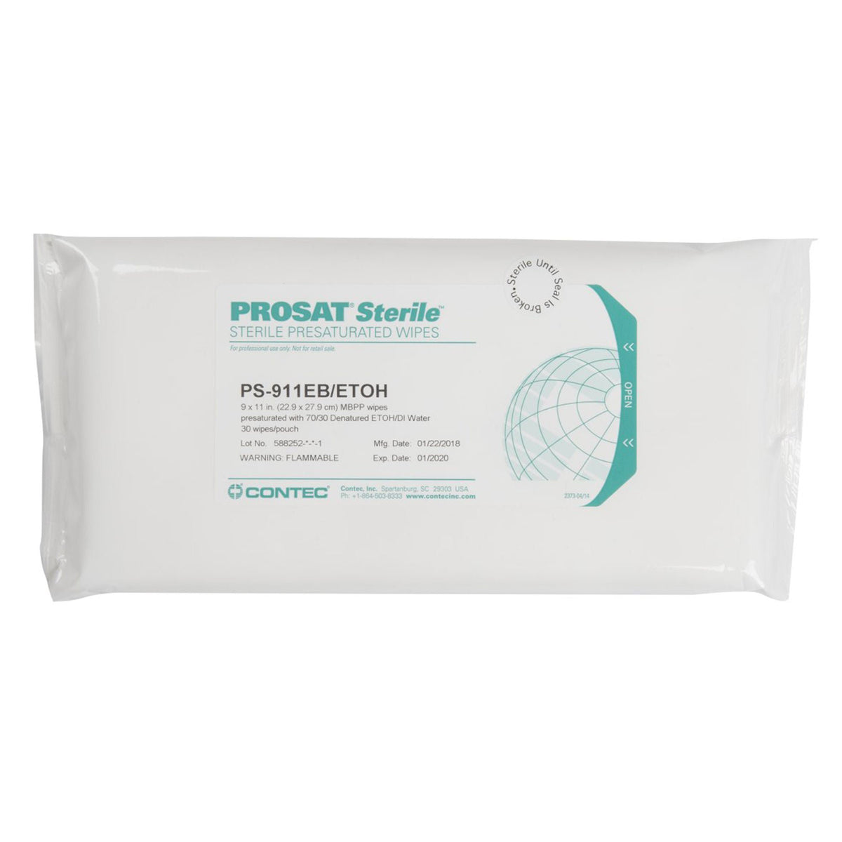 Prosat® Sterile™ Presaturated Wipes, 9 X 11 Inch, 1440/Cs