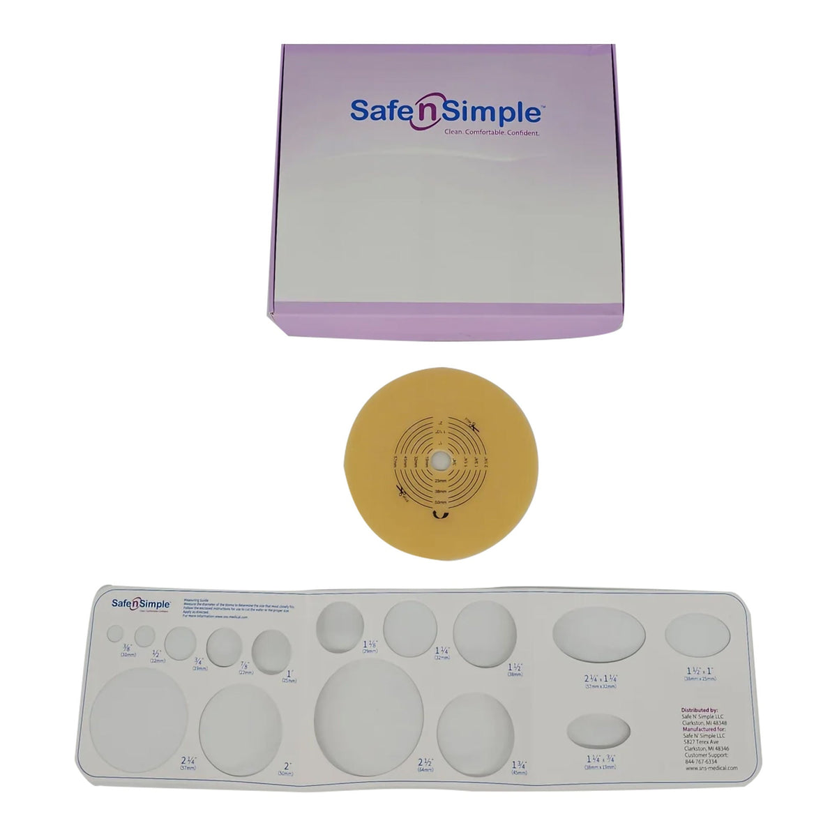 Barrier, Ostomy 2Pc Ext Rnd Hydrocolloid 2 3/4" (5/Bx 8Bx/Cs, 40/Cs