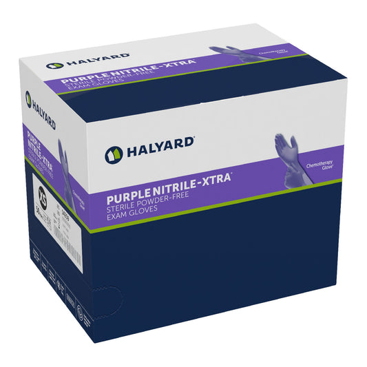 Purple Nitrile-Xtra™ Extended Cuff Length Exam Glove, Extra Small, Purple, 50/Bx