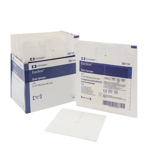 Excilon™ I.V. / Drain Split Dressing, 4 X 4 Inch, 6-Ply, 300/Cs