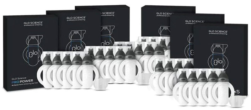 Glo Science Pro Power At-Home Smile Vial Teeth Whitening Set Kit At-Home Smile Vial Teethwhitening 10 Hp 5 Vials/Kt -658105210SS - BriteSources