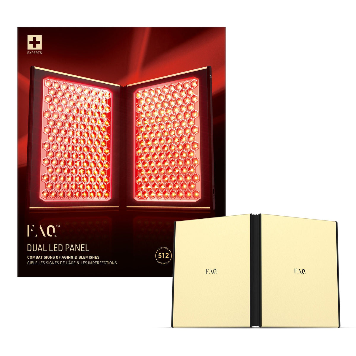 Light Therapy, Face Faq Led Panel Dbl, 1/Ea