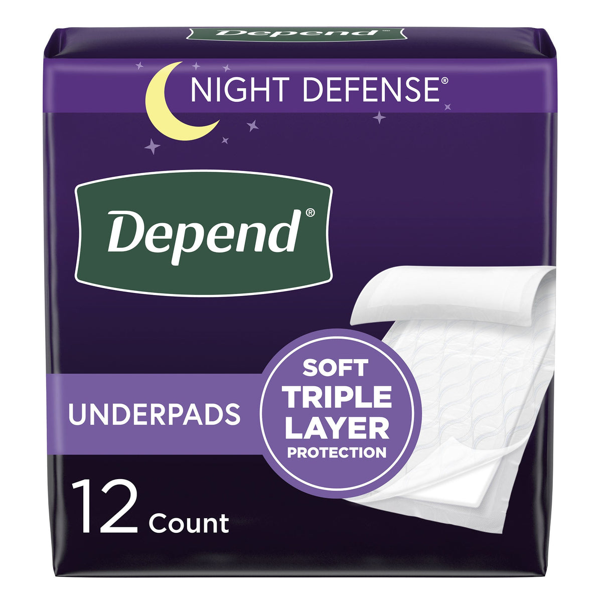 Depend® Bed Protectors Thicker and Super Absorbent Underpad, 24/CS