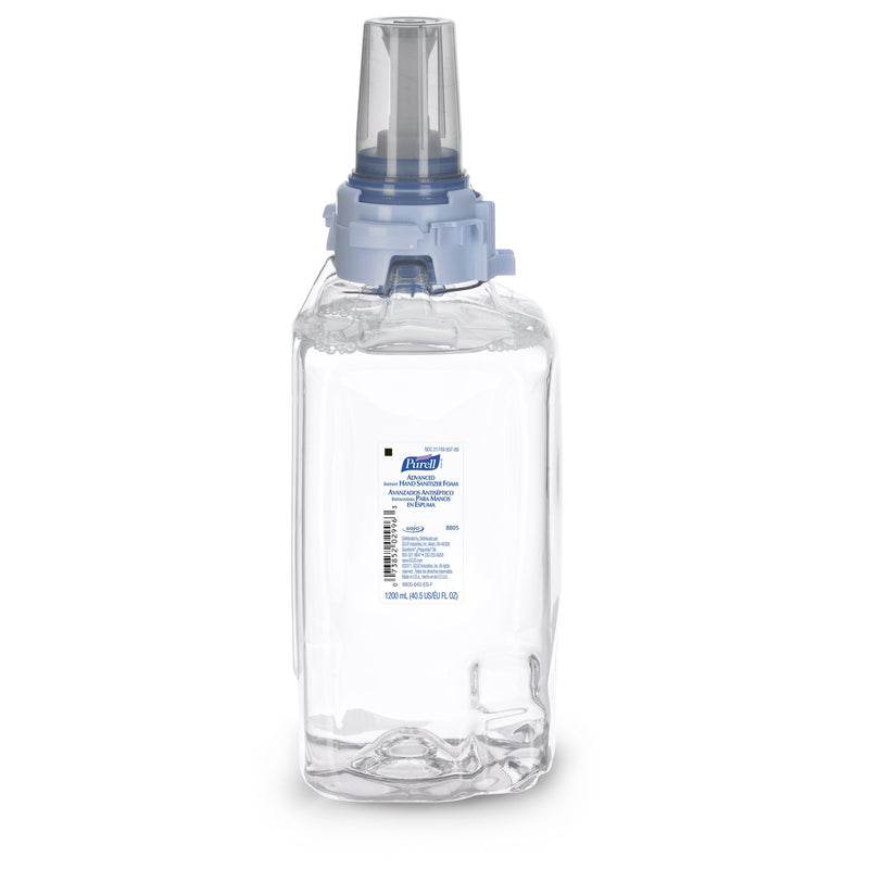 PURELL ADVANCED HAND SANITIZER FOAM, 70% ETHYL ALCOHOL, 1,200 ML REFILL BOTTLE, SOLD AS 1/EACH GOJO 8805-03
