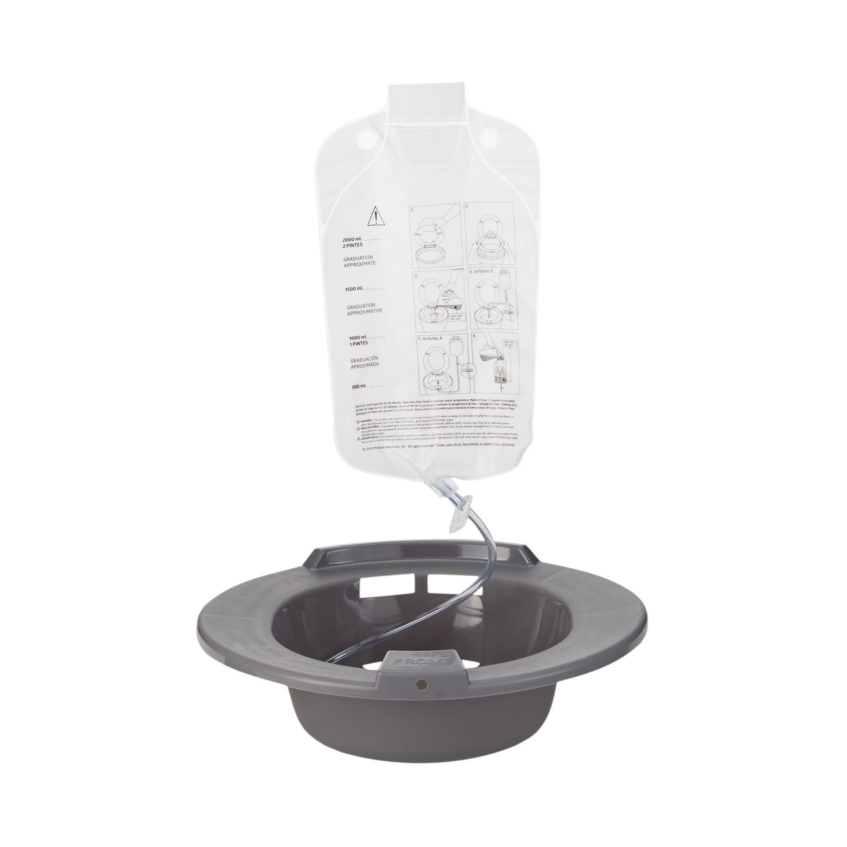 Mckesson Round Sitz Bath, 2,000 Ml Bag, 10/Cs