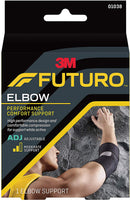 3M Futuro Elbow Support, Left or Right Elbow, Black, One Size, 12/CS