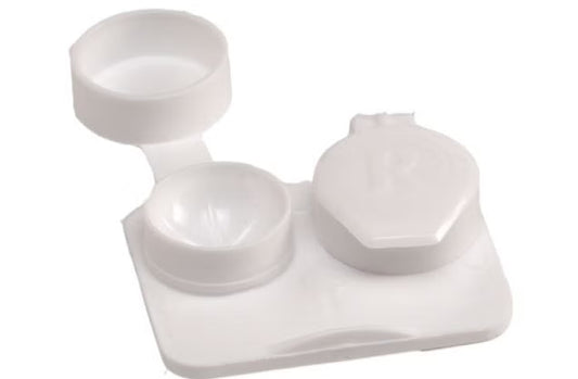 Hilcovision™ White Contact Lens Case, 50/Cs