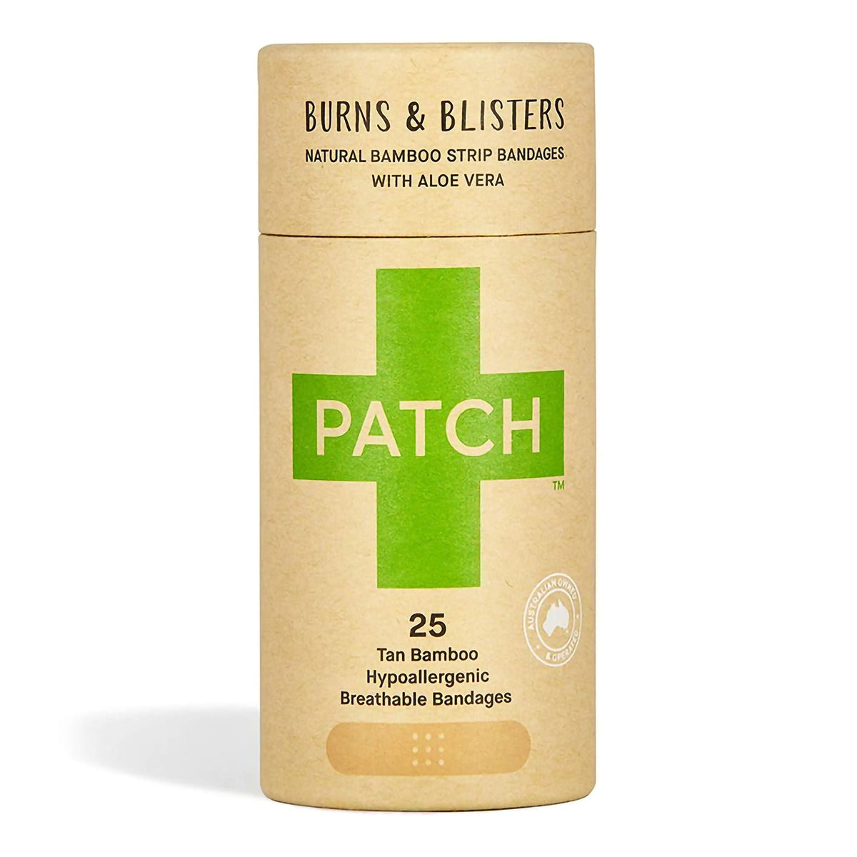 Patch™ Adhesive Strip With Aloe Vera, 3/4 X 3 Inch, 3/Bx