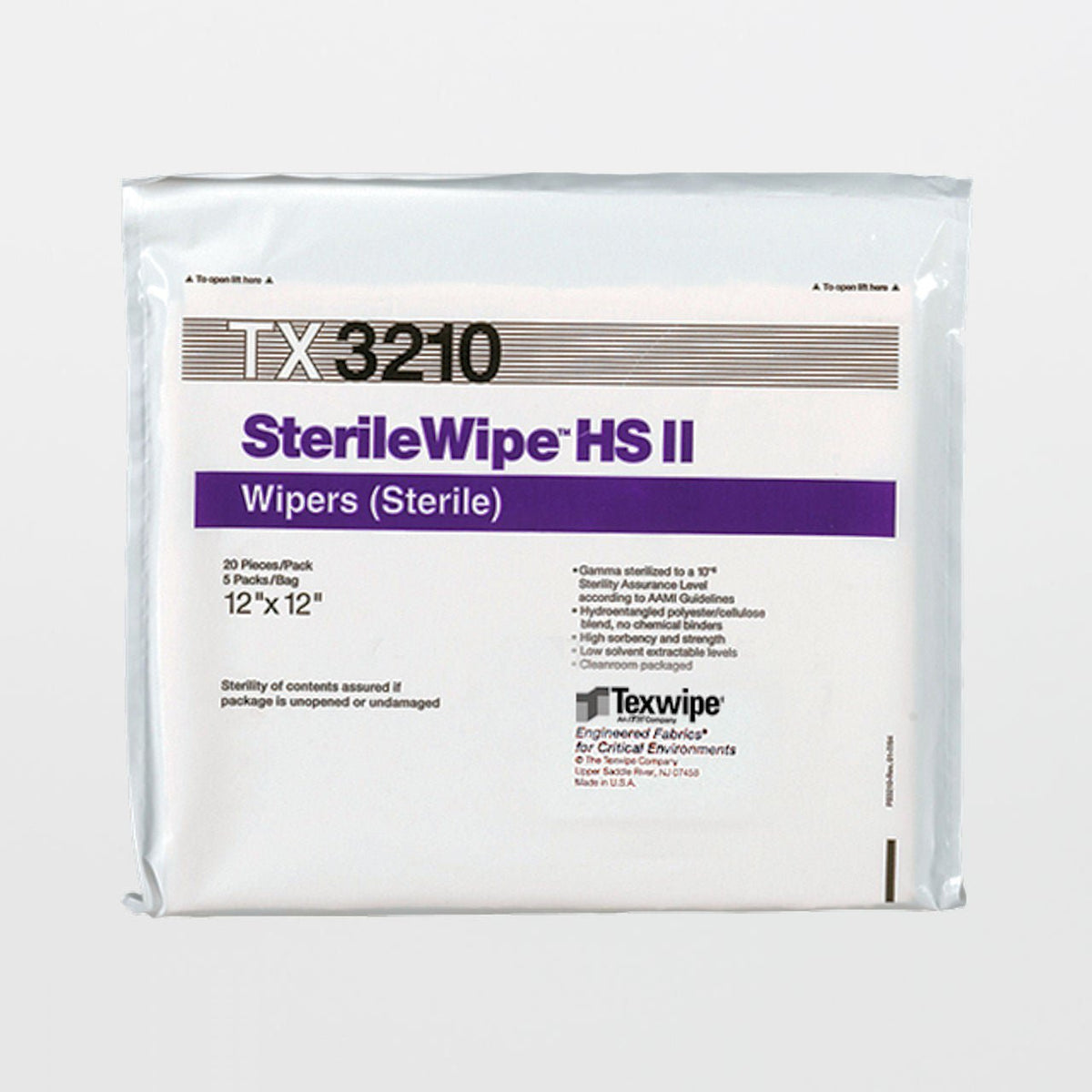 SterileWipe™ Cleanroom Wipe, 12 x 12 Inch, 500/CS
