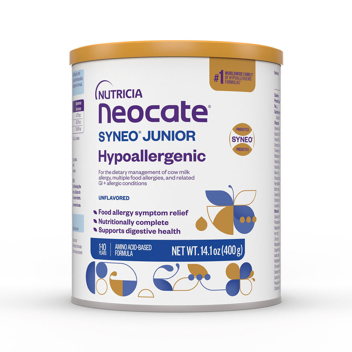 Neocate® Syneo® Junior Hypoallergenic Amino Acid–Based Formula, 14.1-Ounce Can, 4/Cs