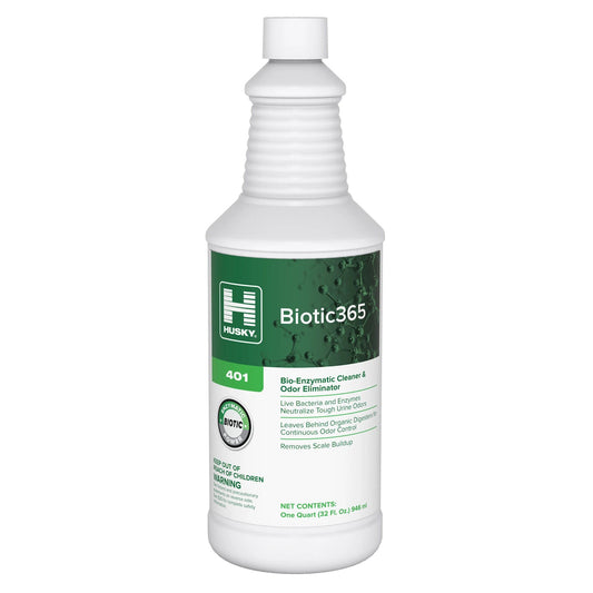 Husky® 401 Biotic 365 Bio-Enzymatic Cleaner And Air Freshener, Vanilla Scent, 12/Cs