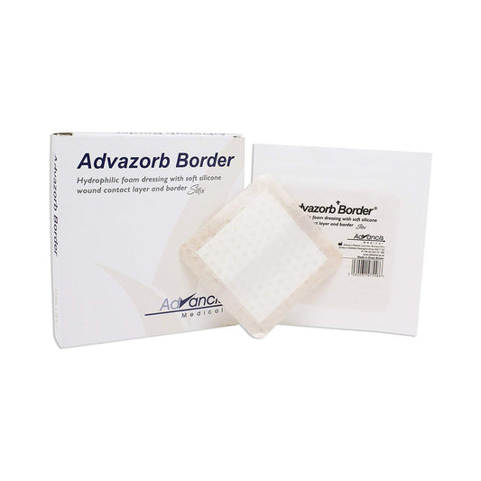 Advazorb Border® Silicone Face And Border, 6 X 6 Inch, 10/Bx