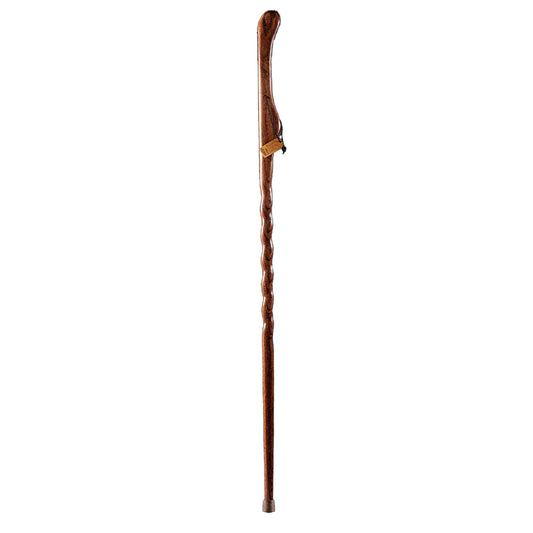 Brazos™ Twisted Oak Hitchhiker Handcrafted Walking Stick, 58-Inch, Red, 1/Ea