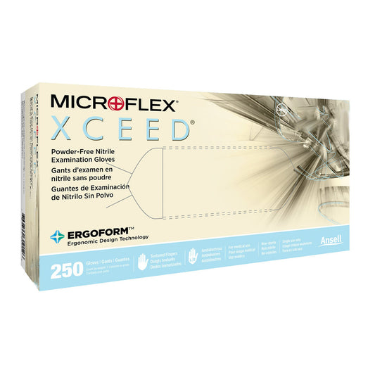 Microflex® Xceed™ Nitrile Gloves, Small, Blue, 2500/Cs