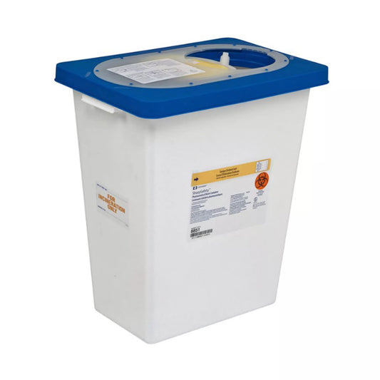 SharpSafety™ Pharmaceutical Waste Container, 8 Gallon, 17.75 x 11 x 15.5 Inch, 10/CS