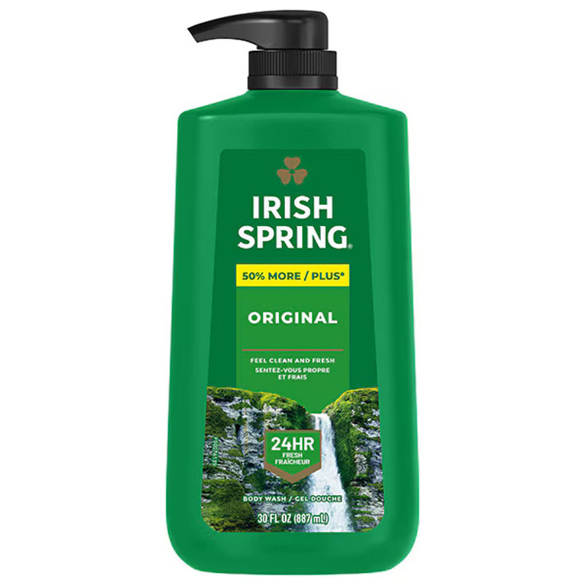 BODYWASH, IRISH SPRING 30OZ W/PUMP (4/CT), 4/CT