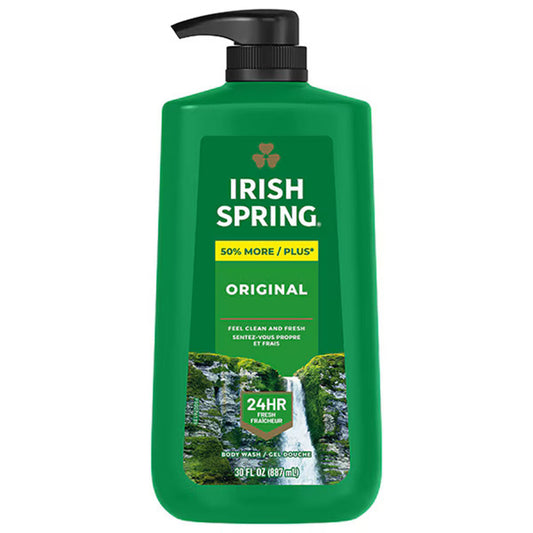 Bodywash, Irish Spring 30Oz W/Pump (4/Ct), 4/Ct