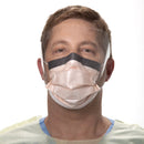 FLUIDSHIELD PROCEDURE MASK WITH EYE SHIELD ANTI-FOG ORANGE, NONSTERILE, SOLD AS 100/CASE O&M 47147