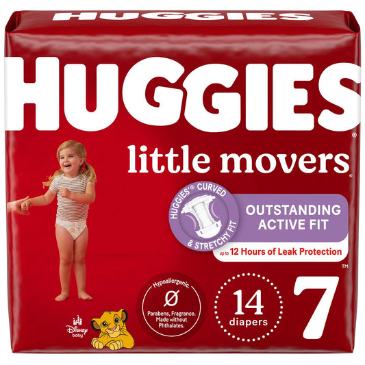 Huggies® Little Movers® Diaper, Size 7, 56/CS