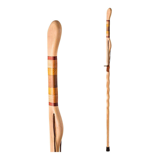 Brazos™ Twisted Hickory Texas Safari Hitchhiker Handmade Walking Stick, 58-Inch, 1/Ea