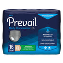 PREVAIL® DAILY UNDERWEAR MAXIMUM ABSORBENT UNDERWEAR, EXTRA LARGE, SOLD AS 16/BAG FIRST PUM-514