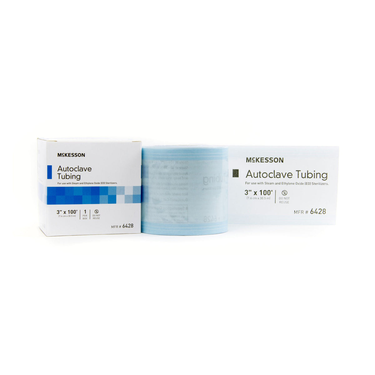 McKesson Sterilization Tubing, 3 Inch x 100 Foot, 8/CS