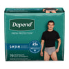 Depend® Fresh Protection™ Men's Maximum Absorbency Underwear, Small/Medium, 38/CS