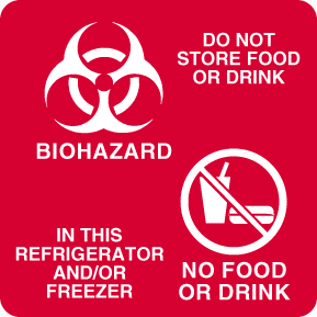 "DO NOT STORE FOOD OR DRINK IN THIS REFRIGERATOR AND/OR FREEZER" MAGNETIC SIGN, SOLD AS 1/EACH UNITED ULBH701