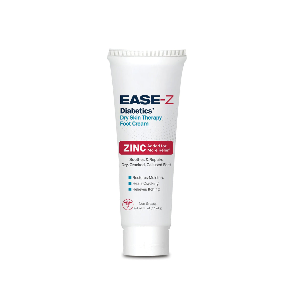 Ease-Z Diabetics' Dry Skin Therapy Foot Cream, Scented, 4.4-Ounce Tube, 12/Cs