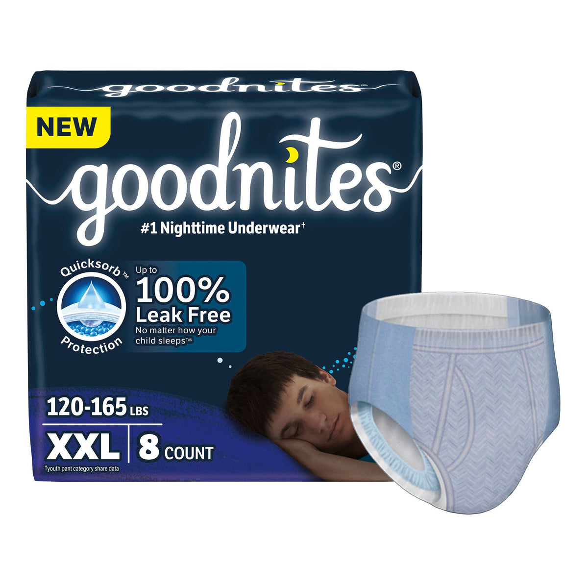 Goodnites® Nighttime Underwear For Boys, 2X-Large, 32/Cs
