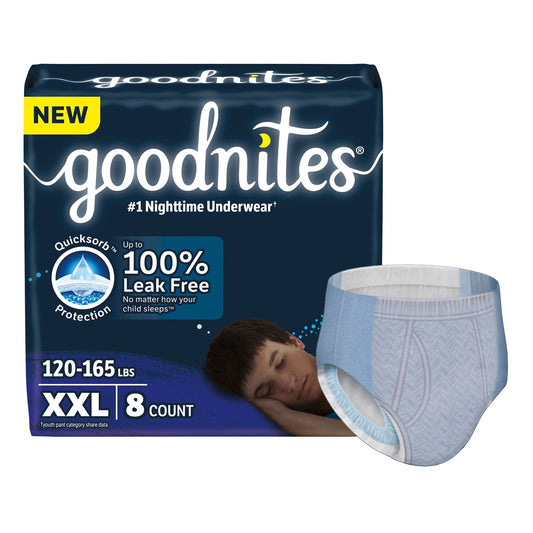 Goodnites® Nighttime Underwear For Boys, 2X-Large, 8/Pk