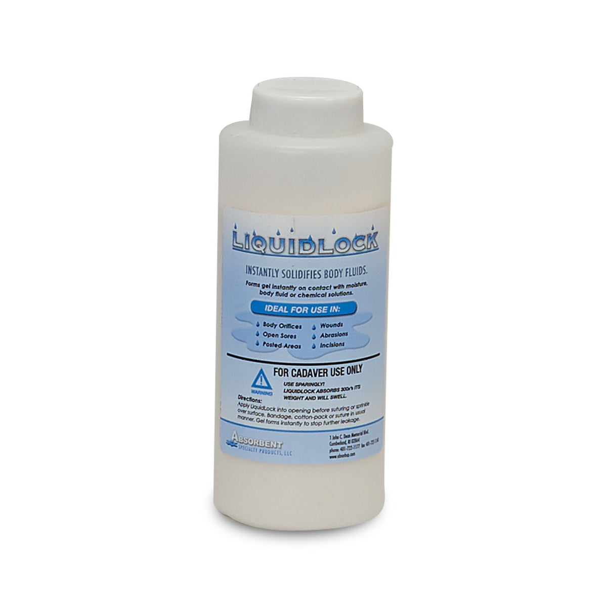 Liquid Lock Cadaver Absorbent Powder, 8-ounce Bottle, 12/PK