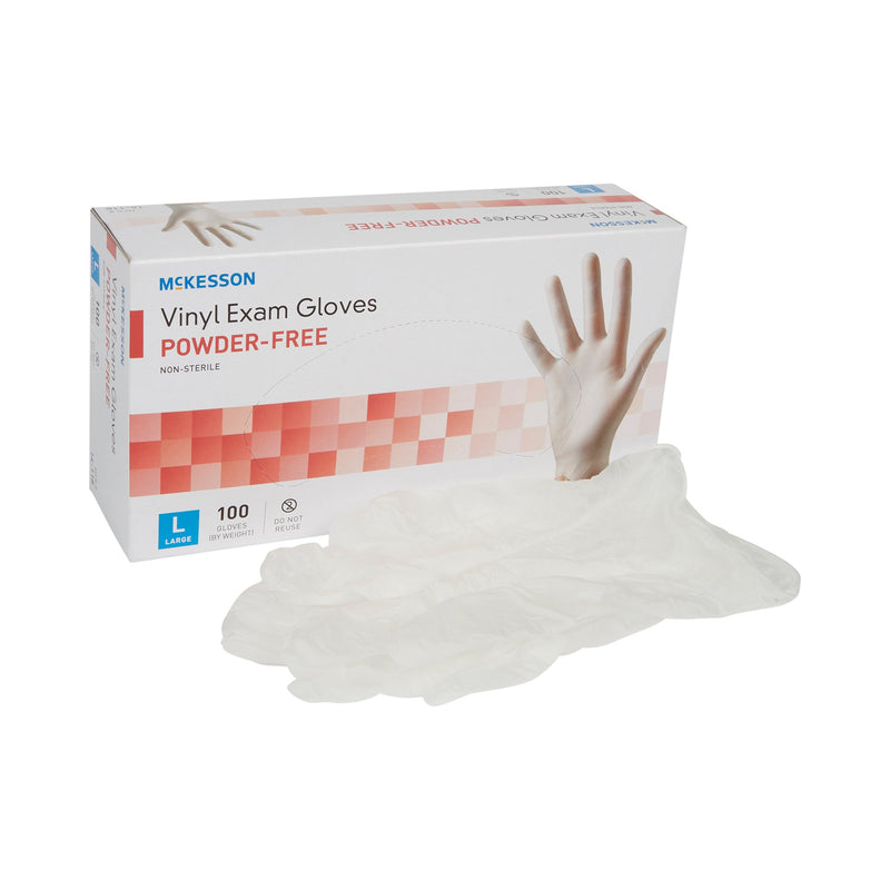 MCKESSON VINYL EXAM GLOVE, LARGE, CLEAR, SOLD AS 1000/CASE MCKESSON 14-118