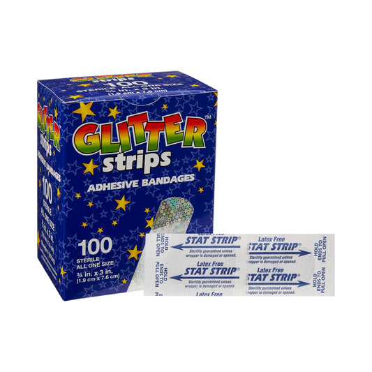 Glitter™ Stat Strip® Design Adhesive Strip, ¾ X 3 Inch, 1200/Cs