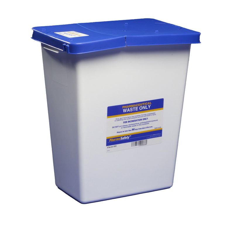 PHARMASAFETY™ PHARMACEUTICAL WASTE CONTAINER, 8 GALLON, 17¾ X 11 X 15½ INCH, SOLD AS 10/CASE CARDINAL 8850