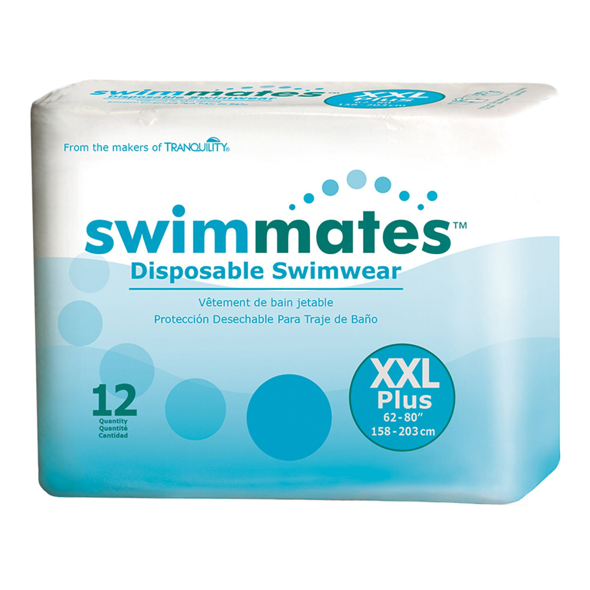 Swimmates™ Bowel Containment Swim Brief, 2X-Large, 12/Bg