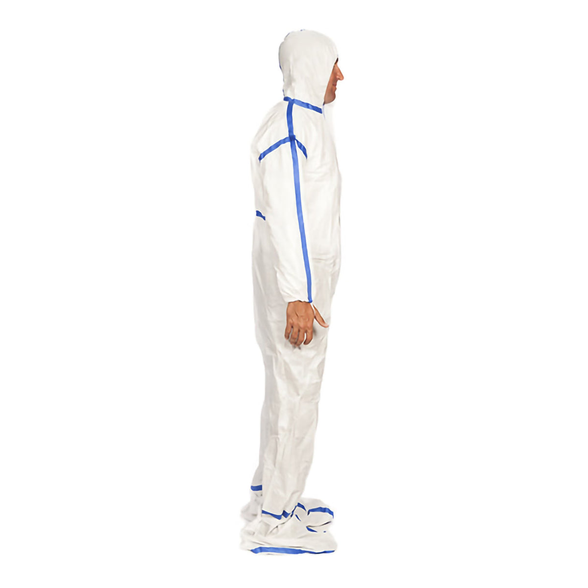Coverall, Cleanroom Str Zipperclsr Booties Wht Xlg (20/Ct), 20/Ct