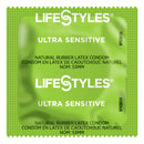 Lifestyles® Ultra Sensitive Lubricated Latex Condom, 1/CS