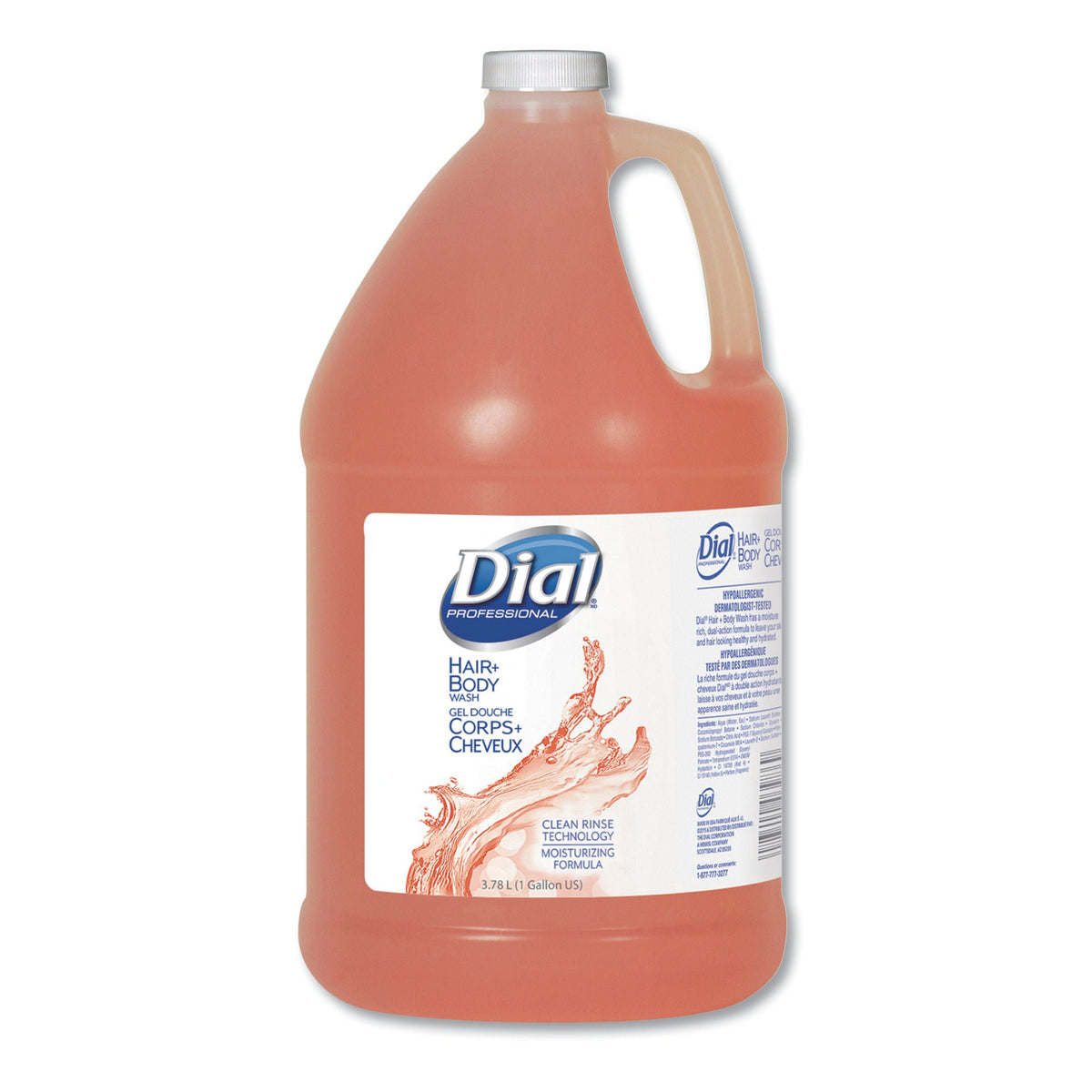 Dial® Professional Hair And Body Wash, 1 Gal. Jug, 4/Cs