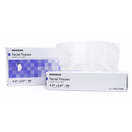 Mckesson Facial Tissue, Flat Box, White, Two-Ply, 3000/Cs