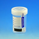 Globe Scientific Specimen Container with Temperature Strip, 90 mL, 400/CS
