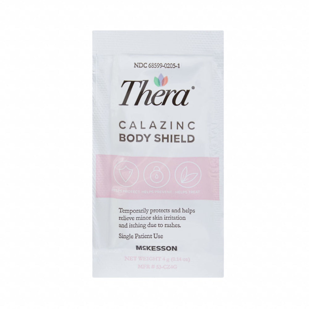 Thera Calazinc Body Shield Skin Protectant, Individual Packets, 864/Cs