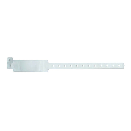 Veri-Color® Insert Vinyl Wristband, 1 X 10 Inch, White, 250/Bx