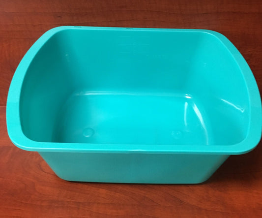 Wash Basin, Rectangular, 7 Quart, Turquoise, 50/CS