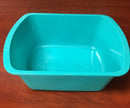 Wash Basin, Rectangular, 7 Quart, Turquoise, 50/CS
