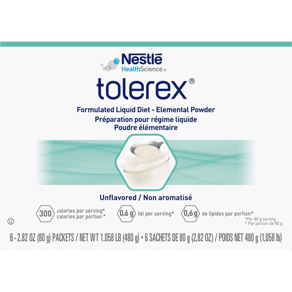 Tolerex® Formulated Liquid Diet Elemental Powder, 1/EA