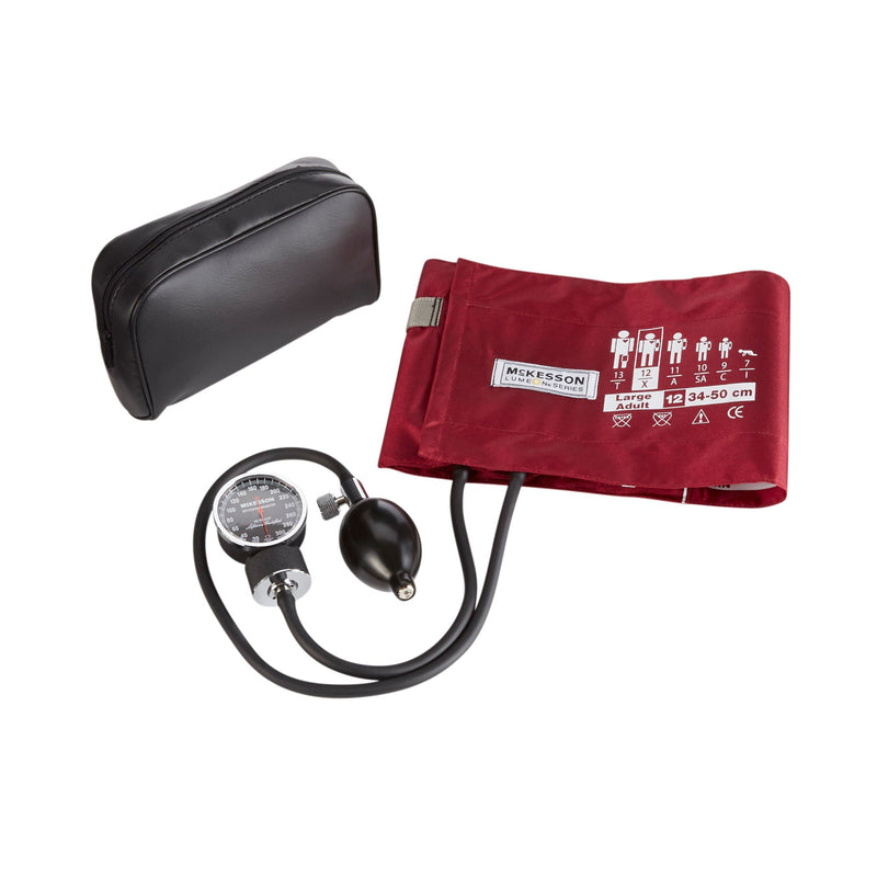 MCKESSON LUMEON ANEROID SPHYGMOMANOMETER WITH LARGE CUFF, 2-TUBE, POCKET-SIZE, SOLD AS 20/CASE MCKESSON 01-720-12XBDGM
